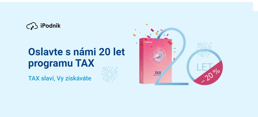 Sleva 20 % na TAX od společnosti Stormware
